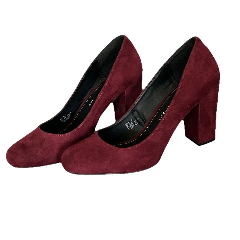 Women's Atmosphere Gothic Maroon Chunky Heels Size 10 Victorian Going Out